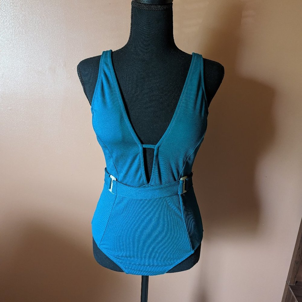 Cupshe Belted One Piece | Emerald Green